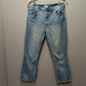 Light Wash, Minimal Distressed Denim - Size 31